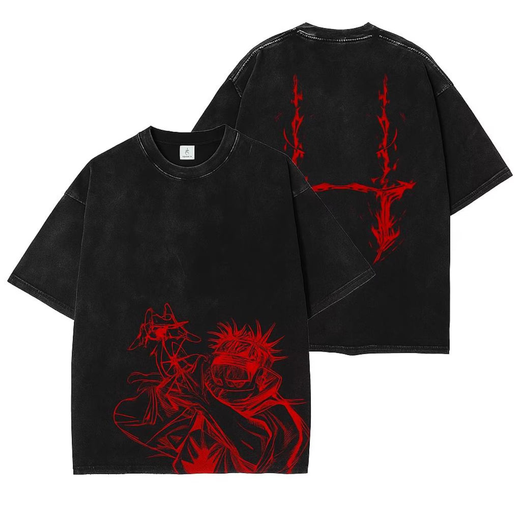 Jujutsu Kaisen Choso Curse Technique T-Shirt – Vintage Wash Anime Streetwear