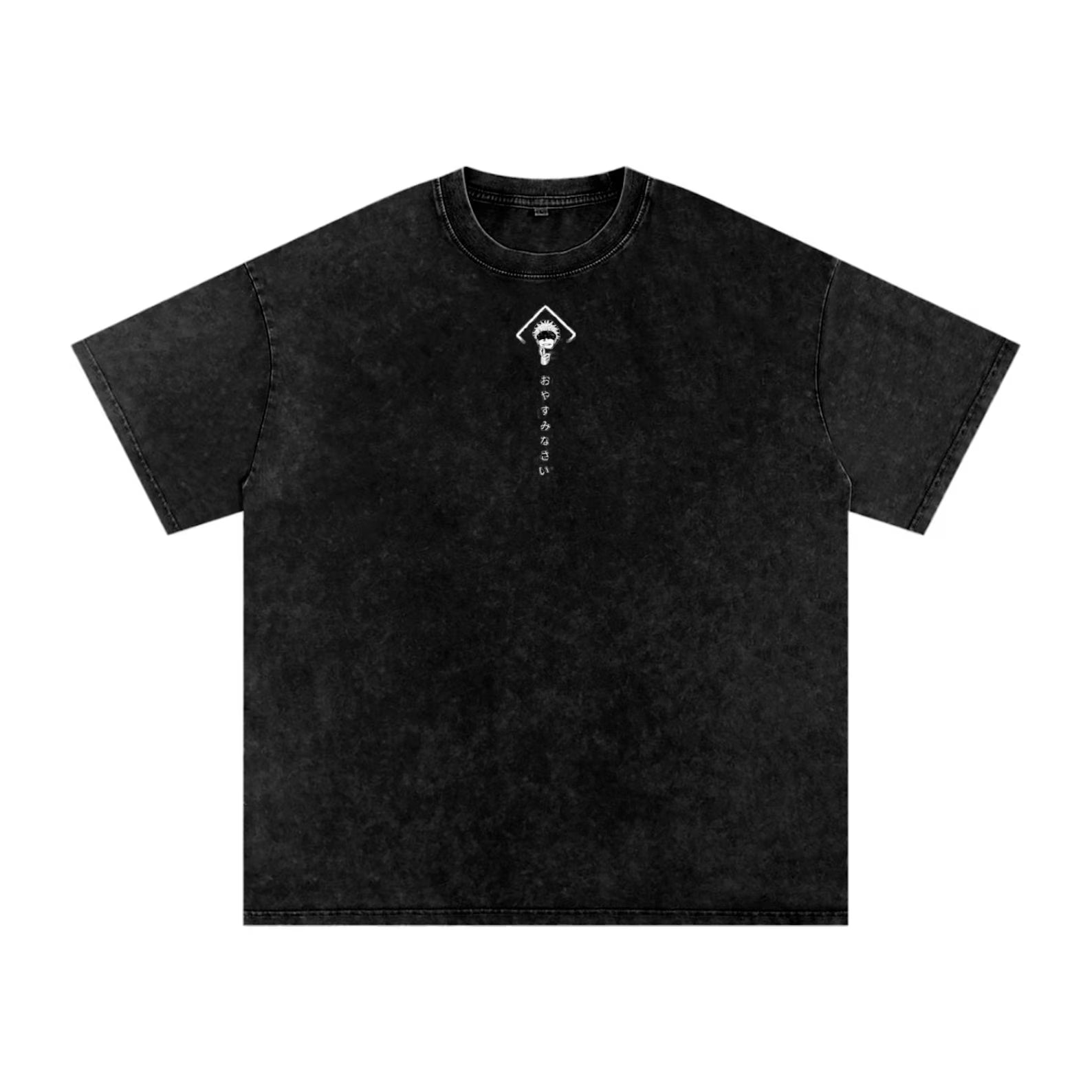 Jujutsu Kaisen Anime Acid Wash Oversized T-Shirt Satoru Gojo Anime T-Shirt Gift