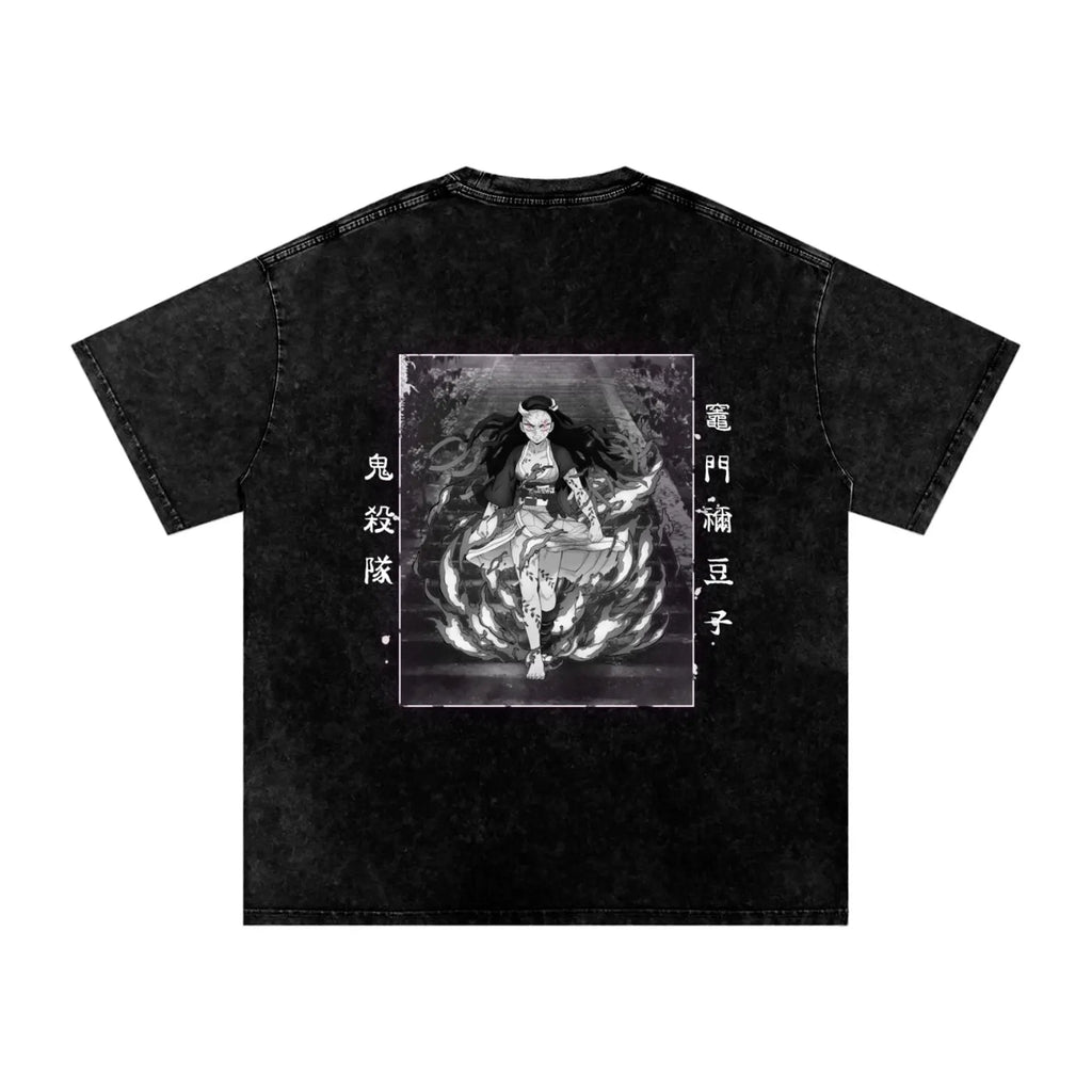Demon Slayer Oversized T-Shirt – Heavyweight 250GSM Anime Tee – Japanese Streetwear Unisex Shirt