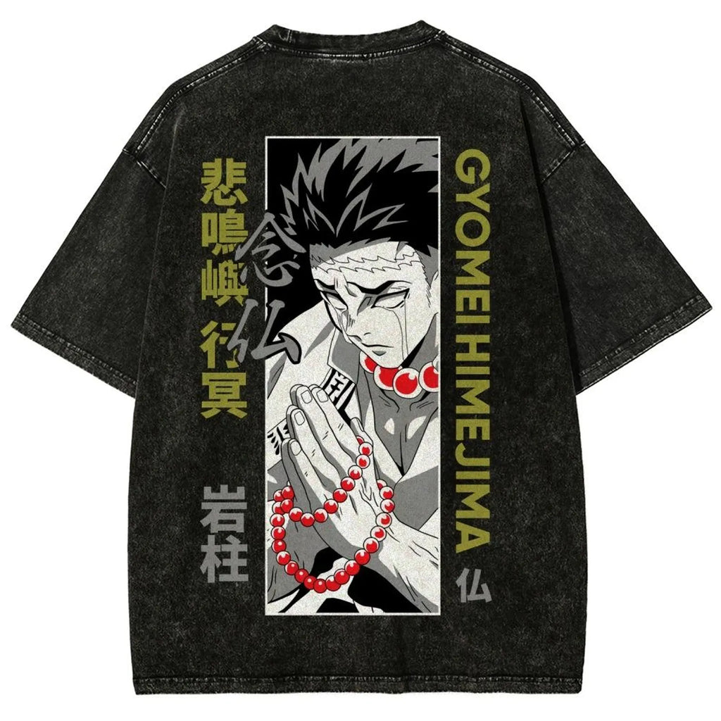 Vintage Wash Anime Shirt, Graphic Anime Tee, Anime Apparel, Anime Shirt, Otaku Anime Gift, Aesthetic Anime, Gift for Anime Fan